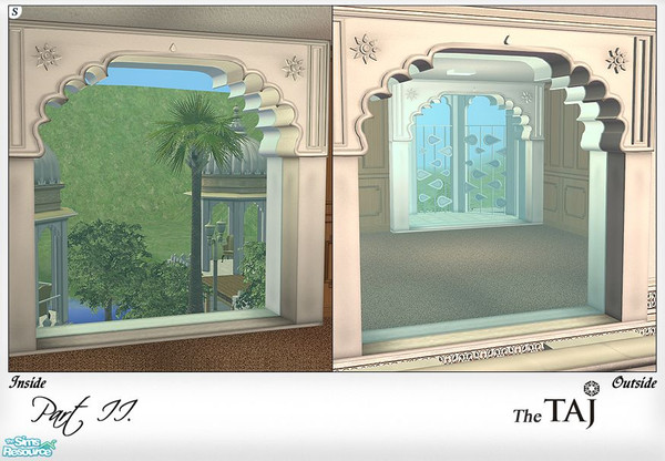 Sims 2 — Taj Window - type3 by senemm — 6 detailed and glistening indian style windows inspired by Udaipur\'s well-known