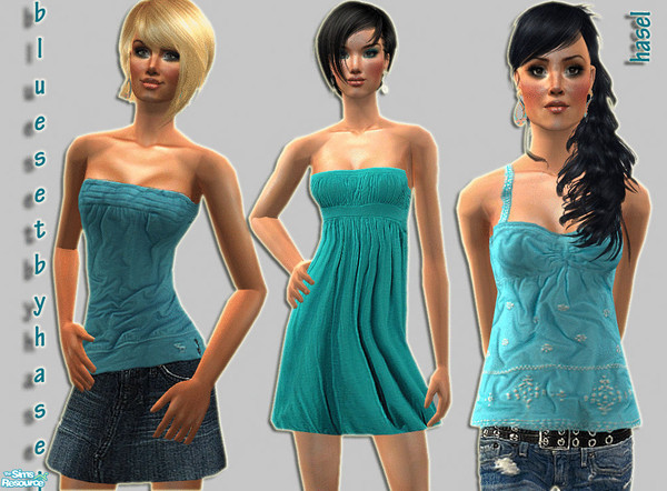 Sims 2 — HS Set -15- by hasel — 3 different outfits.. Enjoy..