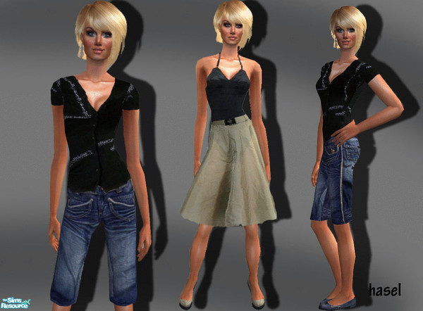 Sims 2 — HS Set -16- by hasel — 2 everyday outfits.. Enjoy..