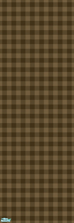 Sims 2 — Studio K Gingham - Root Beer by StudioKhagerks — 
