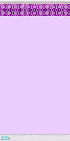 Sims 2 — Purple With Purple Flower Border by LaurieR — A no cost paint with a retro border.