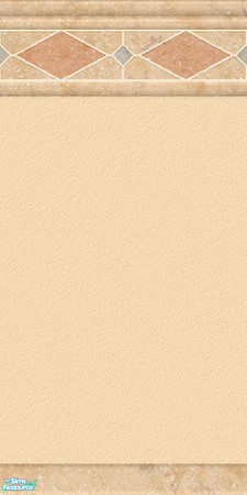 Sims 2 — Ravenna - Wall 02 by Spaik — Paint wall with marble moulding in modern style.