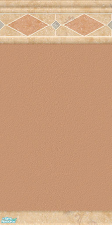 Sims 2 — Ravenna - Wall 01 by Spaik — Paint wall with marble moulding in modern style.