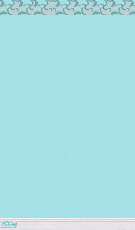 Sims 2 — Aqua Retro Border by LaurieR — A no cost paint with a retro border.