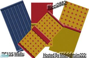 Sims 2 — TC135 Midnights Walls by TheNumbersWoman — Texture Challenge 135. Some walls for all the wonderful creations you