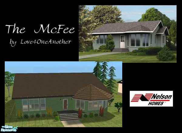 Sims 2 — The McFee by Love4oneAnother — Another small home for a couple starting off in life. Features an open area