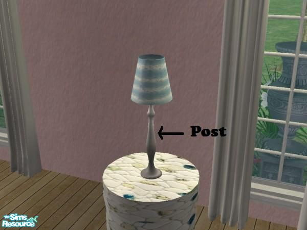 Sims 2 — MFG Jope Bedroom #9 Recolor - Satin - LampStand by mightyfaithgirl — Silver recolor of Jope bedroom 9\'s lamp