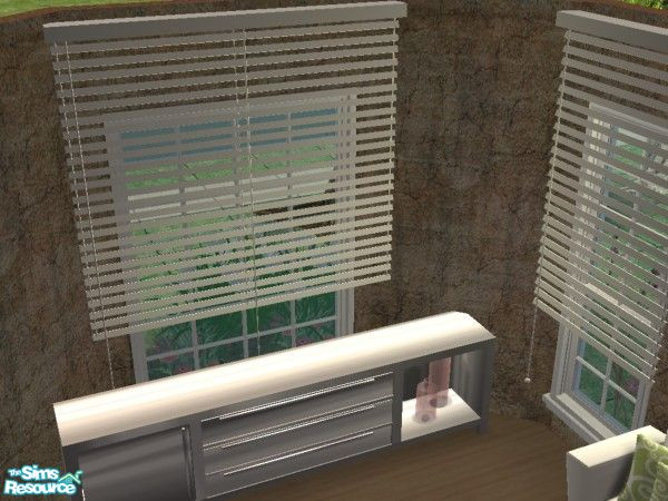 Sims 2 — MFG AMV Modern Splendor Lvgrm RC- Spring - Blinds by mightyfaithgirl — White recolor of Ricci2882\'s Becket