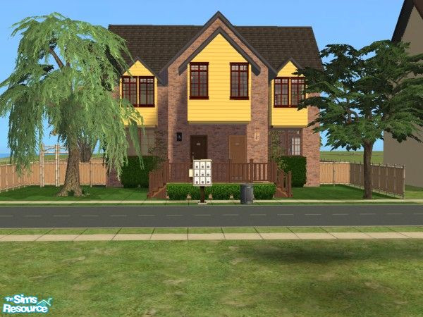Sims 2 — 121 Park Avenue. by luckyoyo — This Lot has Two Aparments each with Two Double Bedrooms a Bathroom,