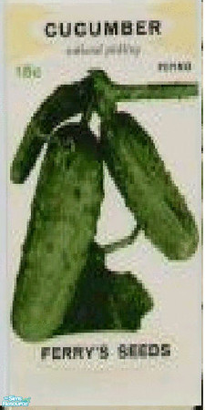 Sims 2 — JAM_Cucumber Seed Packet by grandmajam_of6 — Made a series of wallpapers for my April builders challenge 2009.