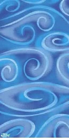 Sims 2 — Ocean Waves by grandmajam_of6 — Let the bright blue swirls of ocean waves wash away your troubles with this