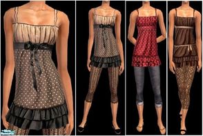 Sims 2 — JPayafdaily35 by juttaponath — Dress for adults and young adults. No mesh or expansion pack required.