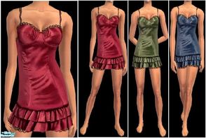 Sims 2 — JPayafpjs23 by juttaponath — Silk nighties for adults and young adults. No mesh or expansion pack required.