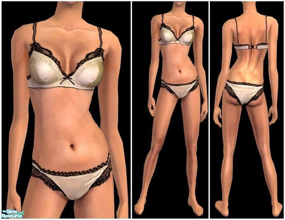 Sims 2 — JPayafundies24 - creme by juttaponath — Silk underwear for adults and young adults. No mesh or expansion pack