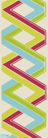 Sims 2 — Retro Papers - Abstrakt Red by cazarupt — Part of the Retro Papers set by cazarupt. Also available with Paneling