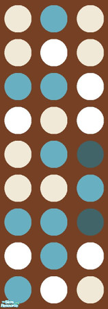 Sims 2 — Retro Papers - Spots Blue by cazarupt — Part of the Retro Papers set by cazarupt. Also available with Paneling