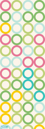 Sims 2 — Retro Papers - Rings by cazarupt — Part of the Retro Papers set by cazarupt. Also available with Paneling &