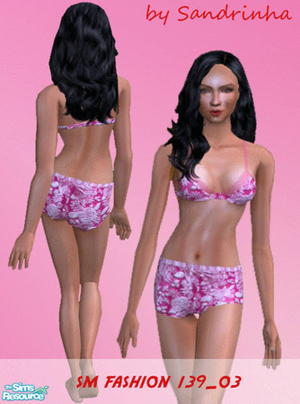 Sims 2 — SM Fashion 139_03 by sandrinha — One item of a set of lingerie (4) four female adults. Enjoy!