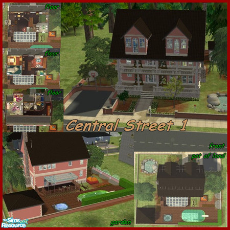 Sims 2 — Central Street 1 by ladyoscar1898 — Hello I am Akia SimsImo a estate broker. You can buy this new house in the
