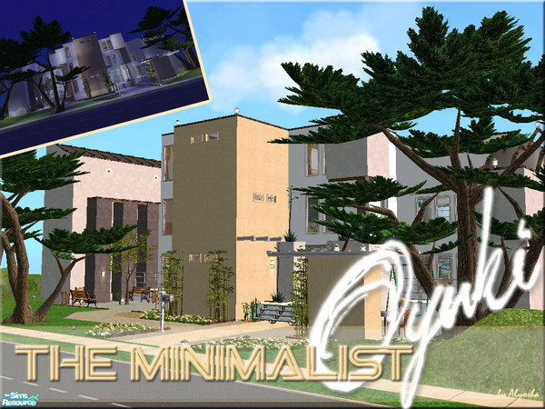 Sims 2 — The Minimalist: Oyuki by Alyosha — The third lot in my Minimalist series! Fully furnished and decorated, and