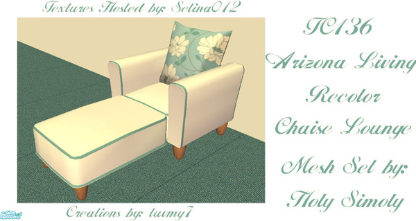 Sims 2 — TC136 Arizona Living Recolor -  Chaise Lounge by luvmy7 — I recolored this set using some awesome meshes from