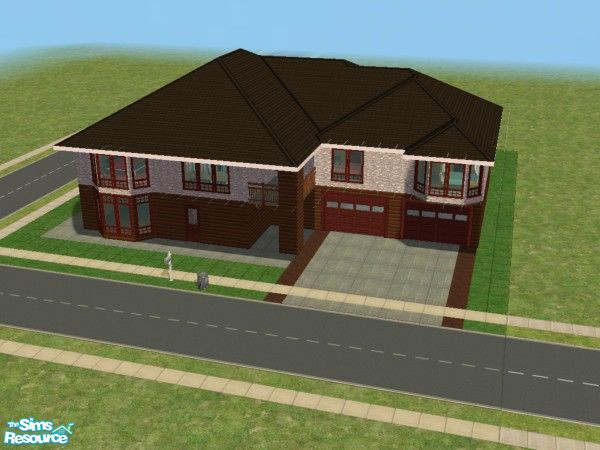 Sims 2 — C-4 by kattmc3 — A large 6 bedroom,6 bathroom home for your sims.The home includes a pool two car garage and