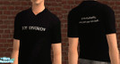 Sims 2 — Joy Division T-Shirt by Gwrhkhsh — A simple t-shirt with band name on the front and a quote from