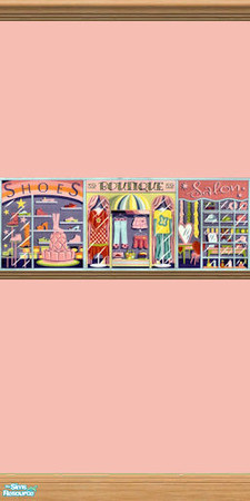 Sims 2 — Going Shopping - Center Border by Cerulean Talon — Whether for a shop or your teen or child\'s room, this