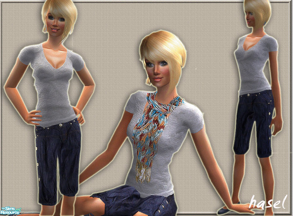 Sims 2 — HS Set -19- by hasel — One outfit at different types.. I hope you like it..