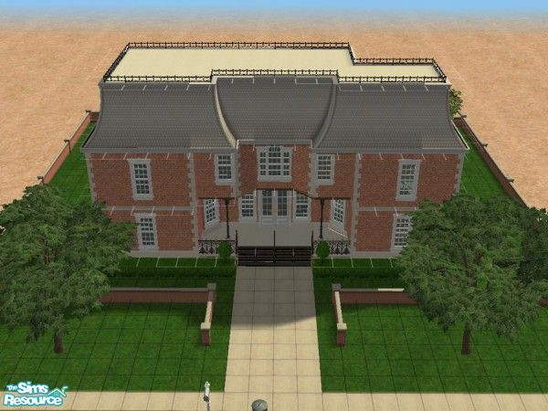 Sims 2 — Oakwood by reneeblaze — This traditional style house is ready for your sim to finish building. Inside was left