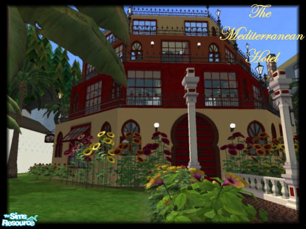 Sims 2 — The Mediterranean Hotel by shellybell55 — A gorgeous hotel! Come spend your vacation here and experience
