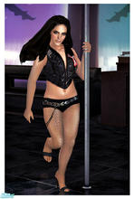 Sims 2 — Gimme More Video Britney by ChazDesigns — Submitted on high demand, Britney Spears in a leather vest, fishnets