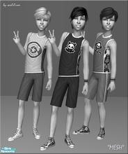 Sims 2 — MESH by sosliliom ~ Sportswear For The Boys by sosliliom — -