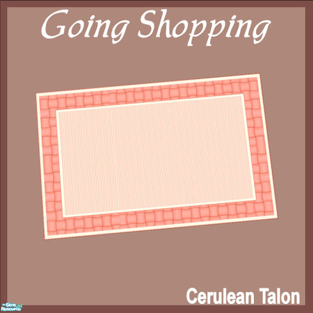 Sims 2 — Going Shopping - Rug by Cerulean Talon — Cheery and fun with bright colors and silky textures.