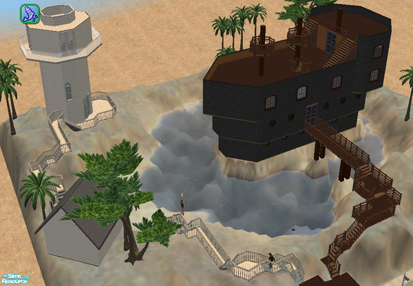 Sims 2 — Ahoy me Tinkers! by fiink_tink — Ahoy all sea fairies welcome to Sims Neverland. Climb aboard this vessel and
