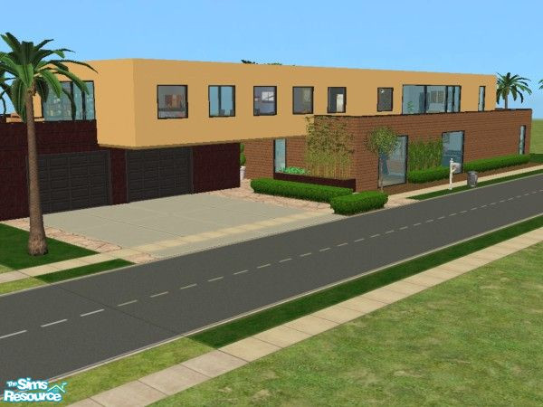 Sims 2 — Wright Drive by skagrl7250 — 3 bedrooms, 3 bathrooms, family room, living room, garage/workshop, pool, hot tub.