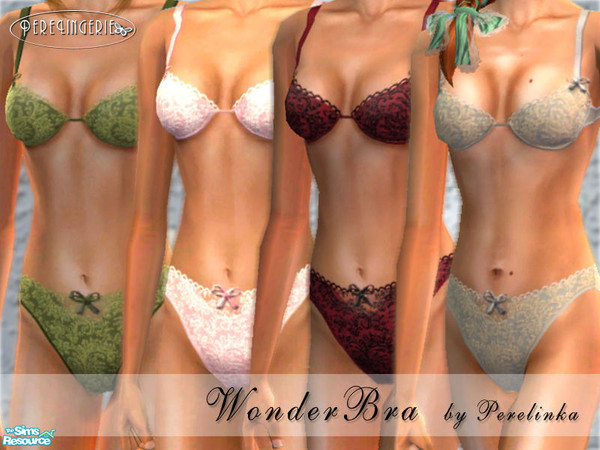Sims 2 — WONDERBRA by perelinka — Simple but romantic lingerie.
