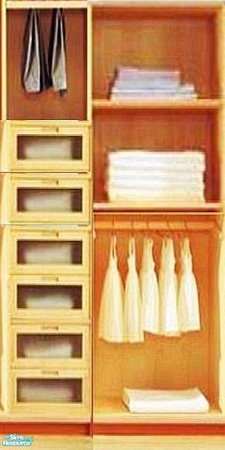 Sims 2 — Wallpaper Set-12-Part 4 by TugmeL — \"Wardrobe part-4\" Cost:5