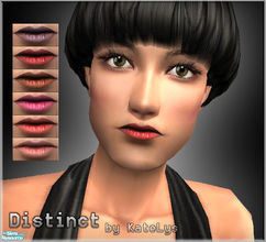 Sims 2 — FS 78 - Distinct by katelys — New lipstick in 6 delicate colors.