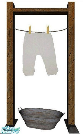 Sims 2 — Grandma`s Laundry - Clothesline by marilu — 