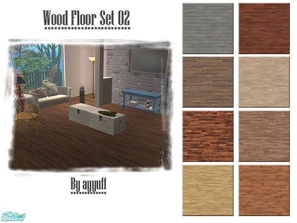 Sims 2 — Wood Floor Set 02 by ayyuff — Hope you like...