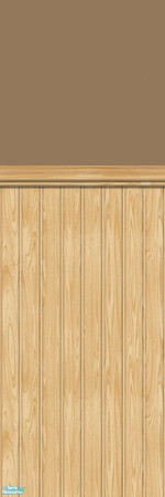Sims 2 — Studio K Wainscoting 06 - Burnt Almond by StudioKhagerks — 