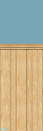 Sims 2 — Studio K Wainscoting 06 - Light Teal by StudioKhagerks — 