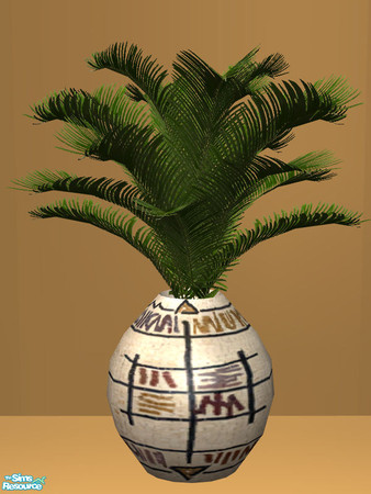 Sims 2 — Tane Living - Palm Plant - Mesh by Shakeshaft — Part of a new Living Room Set to match my Tane Dining Set, the
