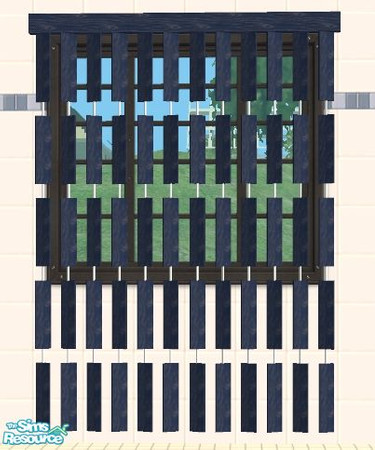 Sims 2 — Blue Bathroom - Blinds by susilein — Part of my recolor of the Pentago bathroom.