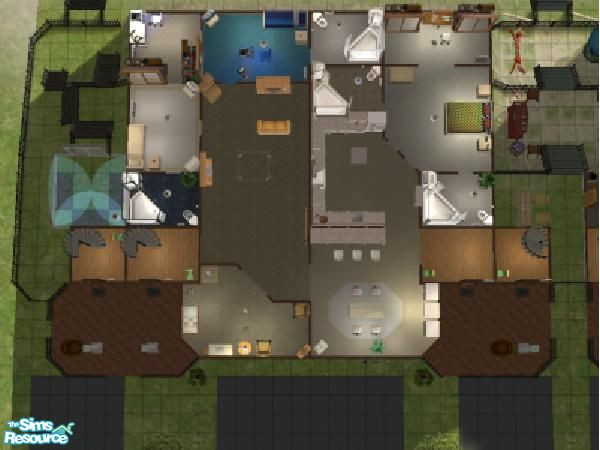 Sims 2 — Dreamy Beach Apartment by Nimloth — This is a 6 X 5 Beach lot, with 4 bed/4 bath, Den or study area, Kitchen,