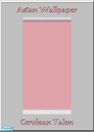 Sims 2 — Asian Baby Wallpaper & Floor - Lavender Wallpaper by Cerulean Talon — Gentle pastels with pleasing textures