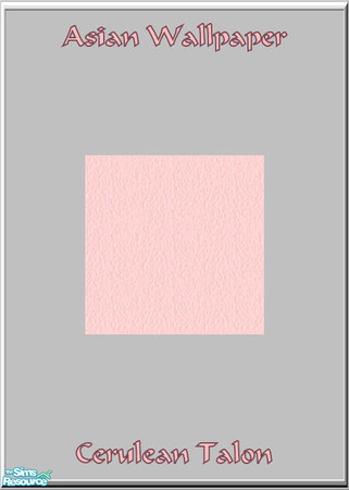 Sims 2 — Asian Baby Wallpaper & Floor - Pink Carpet by Cerulean Talon — Gentle pastels with pleasing textures to