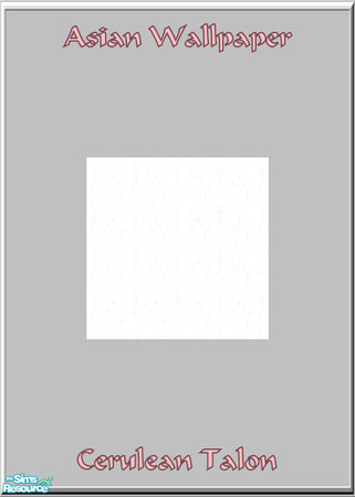 Sims 2 — Asian Baby Wallpaper & Floor - White Carpet by Cerulean Talon — Gentle pastels with pleasing textures to