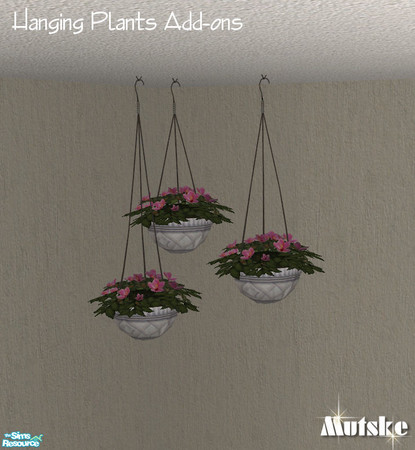 Sims 2 — Maxis Plants Add-ons III - Hanging Flowers Pink by Mutske — 